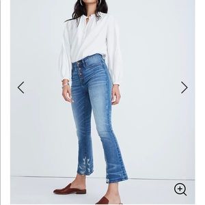 Madewell button-front Demi Cali bootcut jeans 30P
